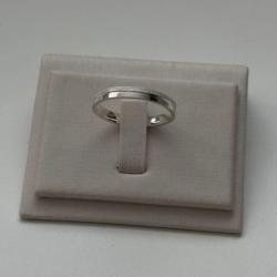 Aliança 4mm em Prata 925 Metade Fosca Metade Lisa